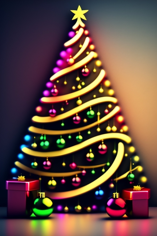 Decoration, Celebration, Holiday, Tree, Card, Winter