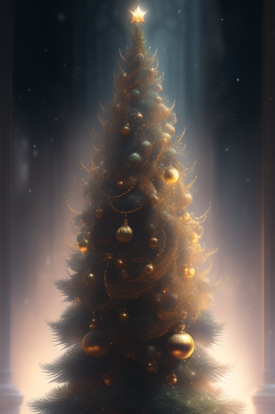 Decoration, Fir, Holiday, Star, Tree, Winter