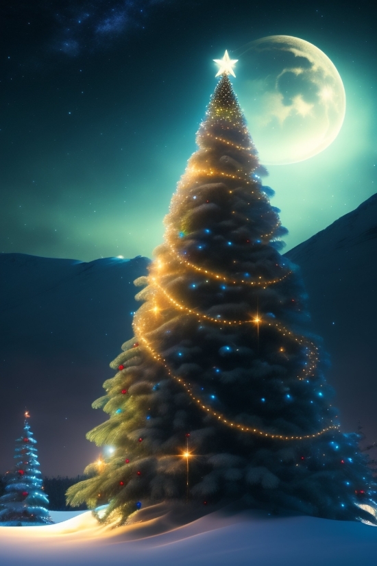 Decoration, Fir, Holiday, Tree, Winter, Star