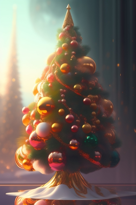 Decoration, Holiday, Celebration, Tree, Light, Color
