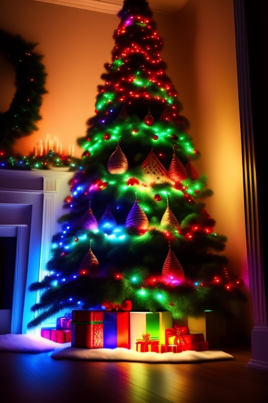 Decoration, Holiday, Light, Lights, Tree, Celebration