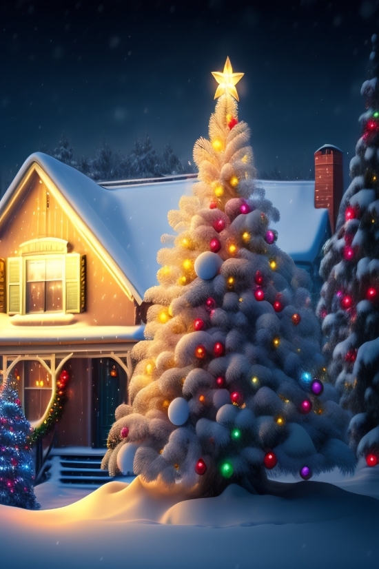 Decoration, Holiday, Tree, Celebration, Colorful, Winter