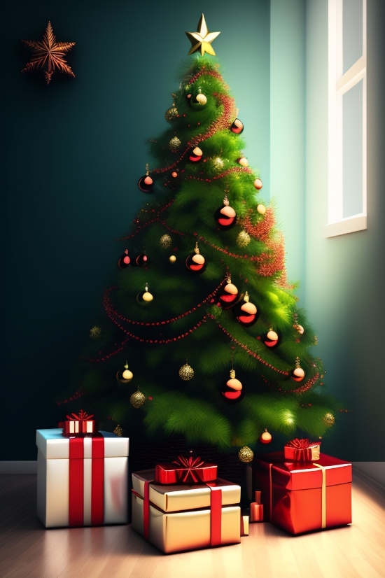 Decoration, Holiday, Tree, Winter, Celebration, Star