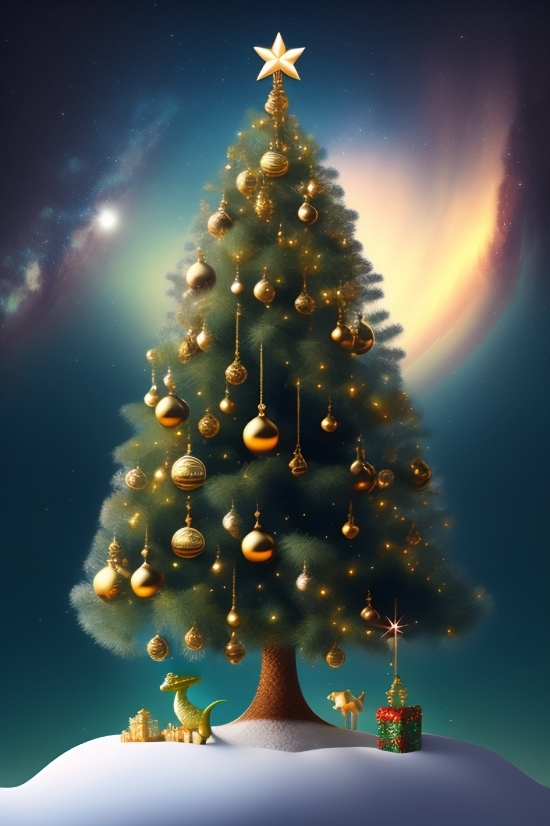 Decoration, Star, Holiday, Winter, Celebration, Tree
