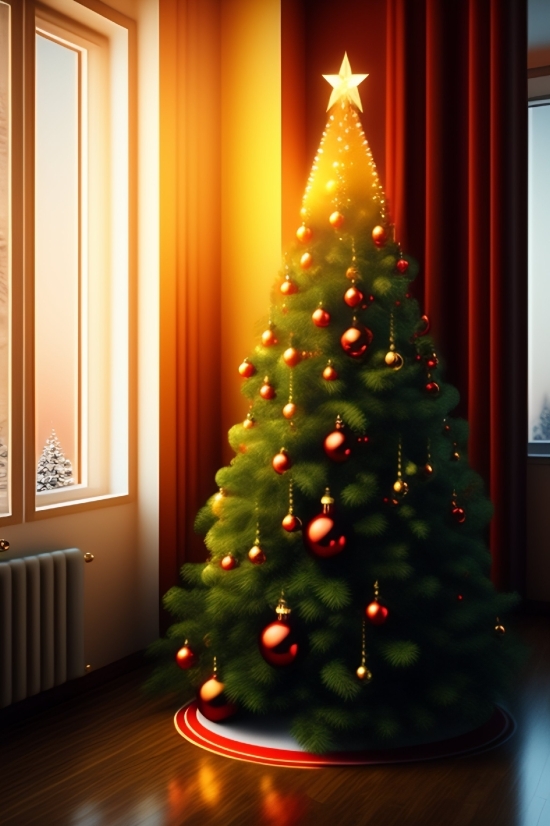 Decoration, Tree, Holiday, Celebration, Winter, Seasonal