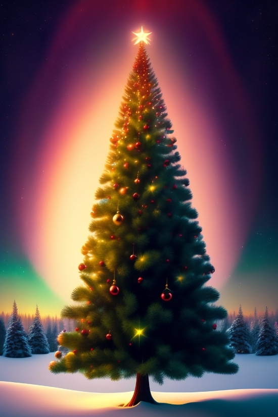 Decoration, Tree, Holiday, Star, Winter, Celebration
