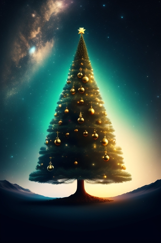 Decoration, Tree, Winter, Holiday, Star, Snow