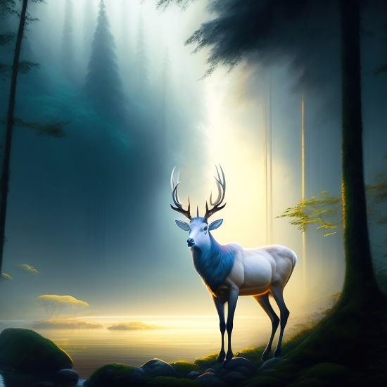 Deer, Caribou, Wildlife, Mammal, Buck, Wild