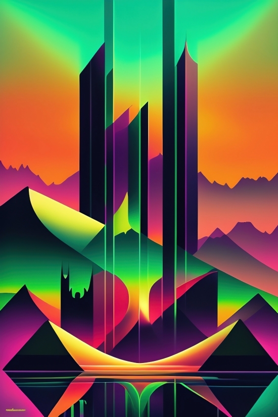 Design, Art, Graphic, Shape, Wallpaper, Light
