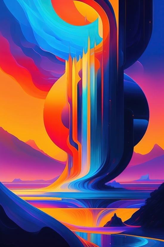 Design, Art, Light, Fantasy, Digital, Color