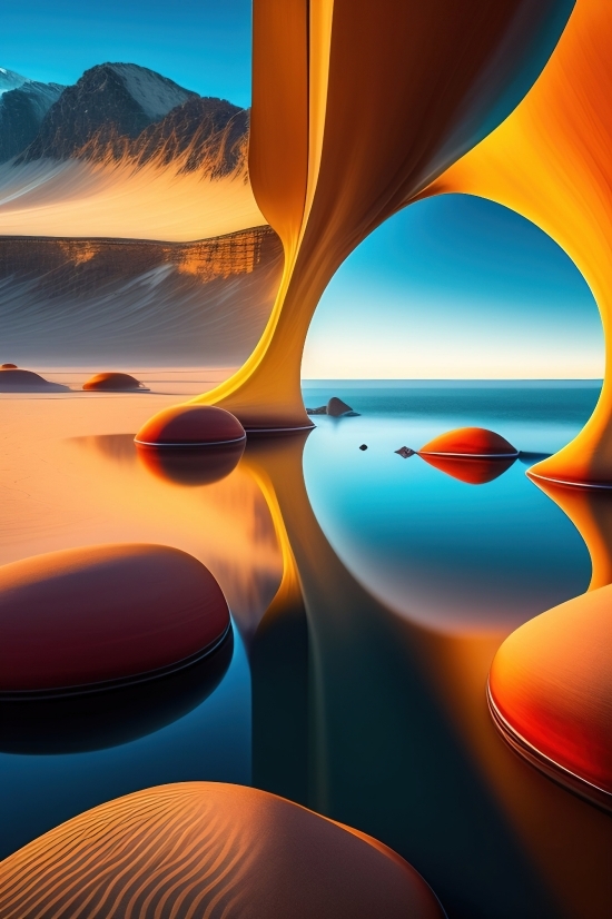 Design, Art, Light, Motion, Digital, Dune