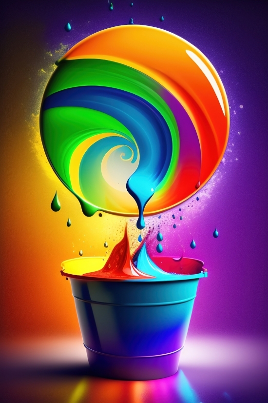 Design, Splash, Art, Graphic, Wallpaper, Rainbow