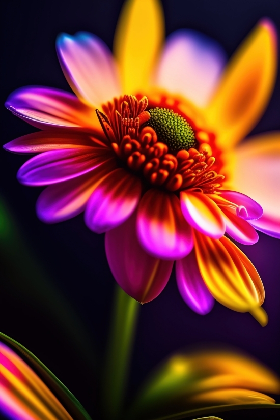Digital Art Ai, Pollen, Petal, Flower, Pink, Daisy