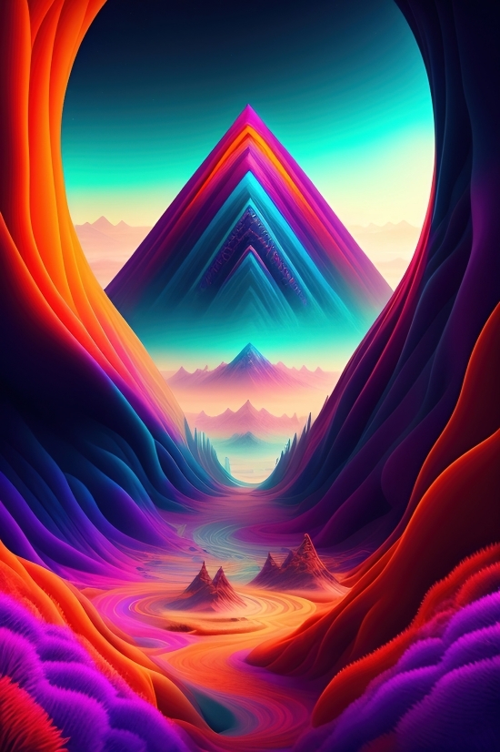 Digital, Art, Mystic, Design, Light, Fractal