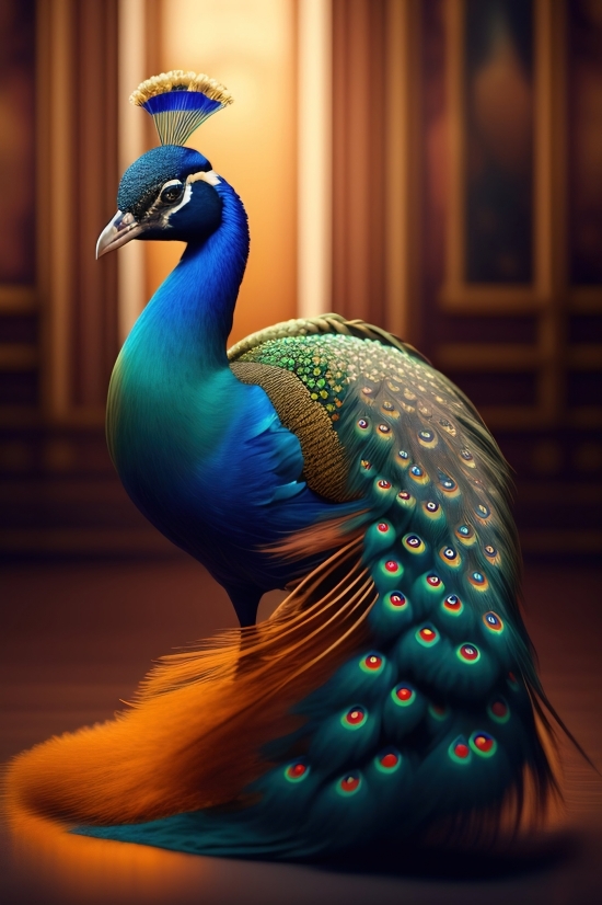Document Ai, Peacock, Peafowl, Pheasant, Wildlife, Feather