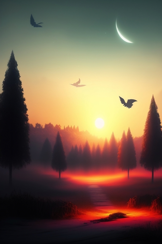 Download Dall E 2, Download Dall E 2, Sun, Star, Celestial Body, Silhouette