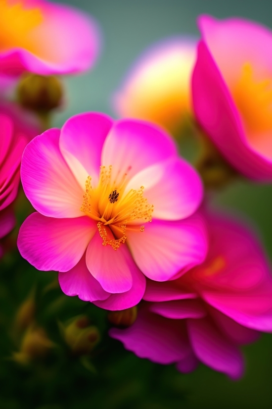 Dream By Wombo, Pink, Flower, Petal, Flora, Plant