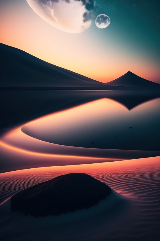 Dune, Desert, Sand, Landscape, Tract, Sky