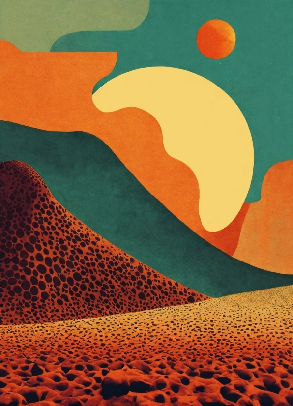 Dune, Sand, Pattern, Design, Orange, Desert