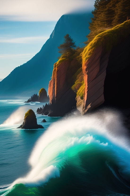 Edit Image With Ai, Ocean, Water, Sea, Beach, Landscape