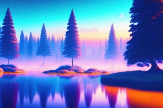 Elon Musk Ai Art, Reflection, Sky, Lake, Landscape, Water