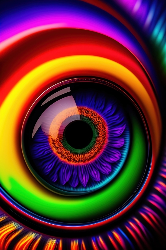 Eyebrow, See, Digital, Fractal, Backdrop, Design