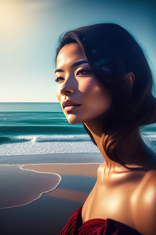 Face, Shoulder, Portrait, Hair, Model, Attractive