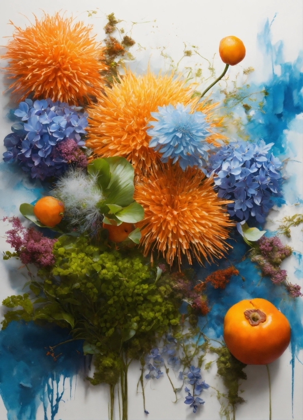 Flower, Nature, Orange, Flowerpot, Plant, Art