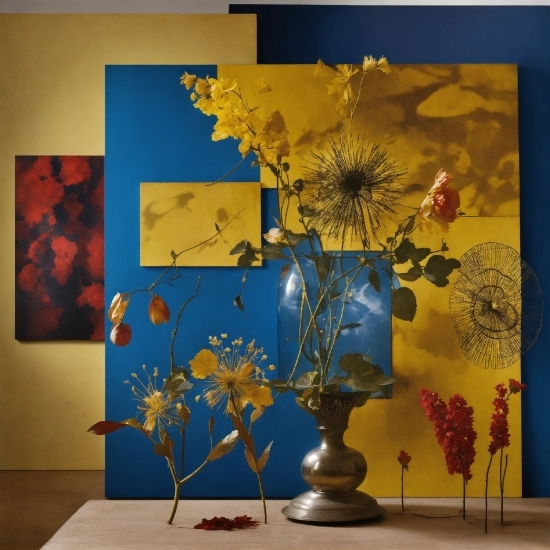 Flower, Plant, Picture Frame, Nature, Vase, Paint