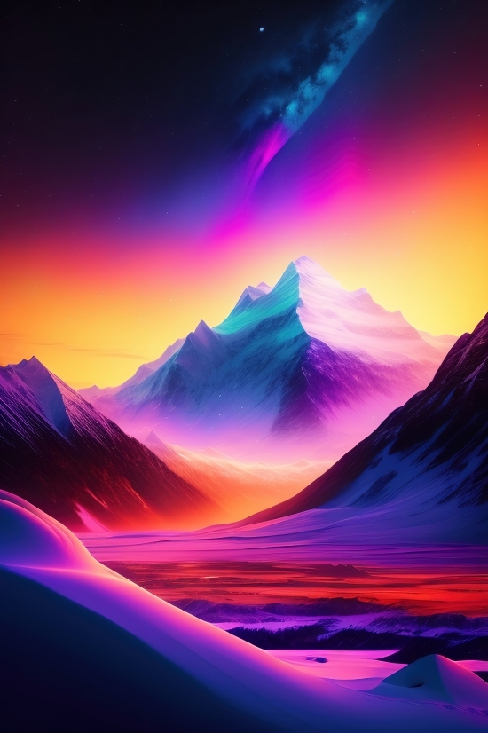 Fractal, Moon, Light, Art, Digital, Fantasy
