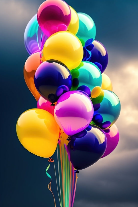 Free Ai Enhance Image, Oxygen, Balloons, Balloon, Celebration, Party
