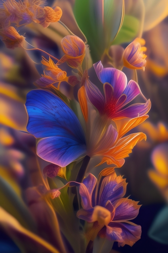 Free Ai Generated Images, Crocus, Bulbous Plant, Vascular Plant, Plant, Petal