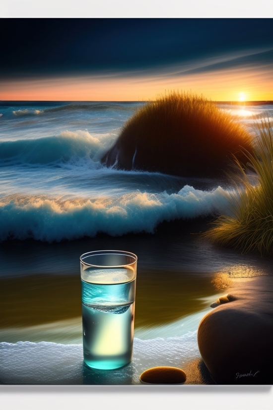 Free Ai Video Maker, Ai Art Generator From Text, Ocean, Sunset, Beach, Sea