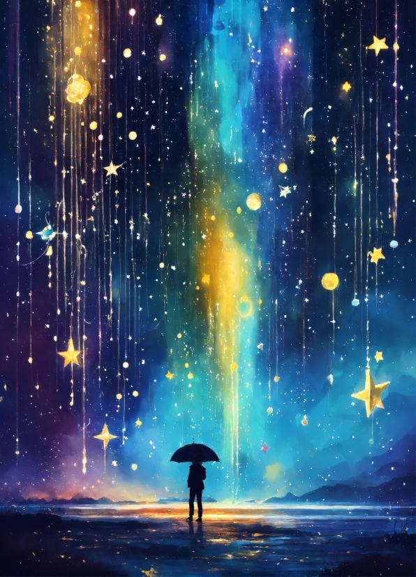 Free Background Loops, Confetti, Star, Light, Paper, Space