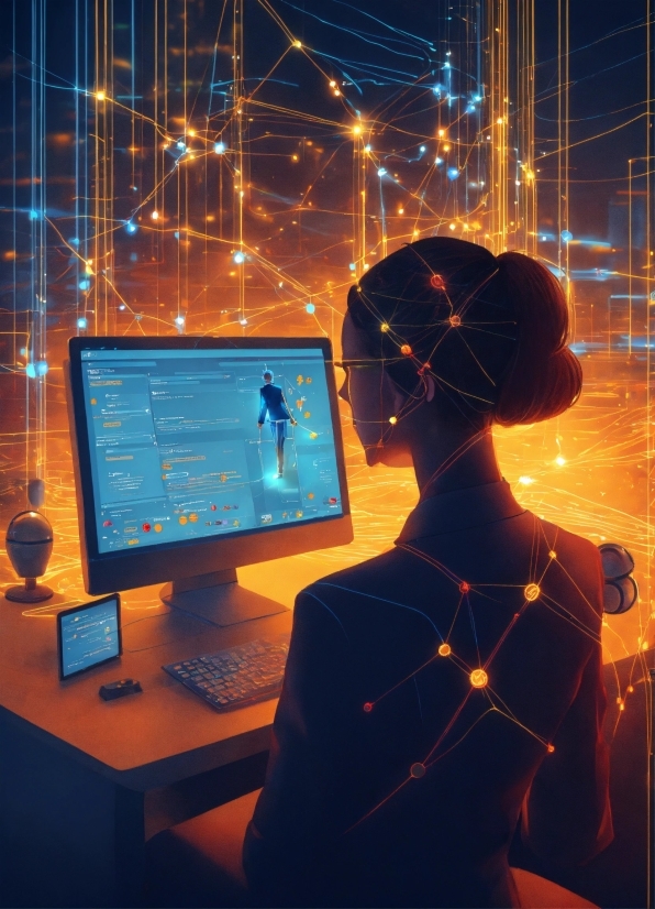 Free Chroma Background, Computer, Personal Computer, Computer Monitor, Desk, Peripheral