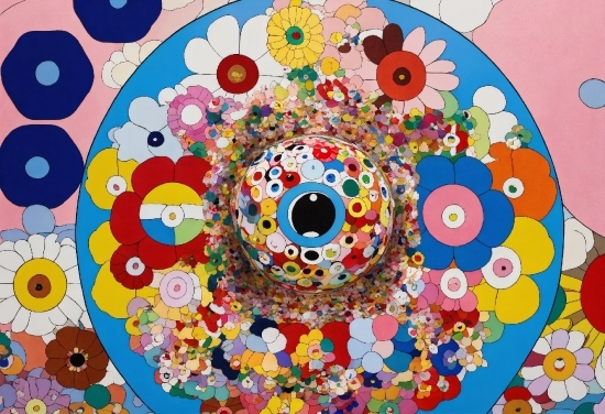 Free Hd Stock Video Download, Textile, Art, Circle, Pattern, Painting