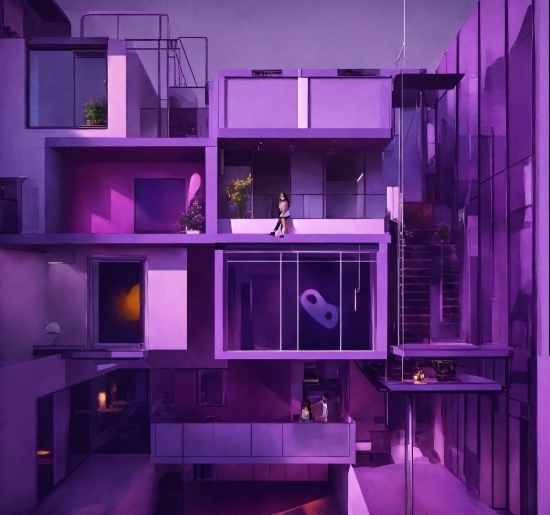 Free Motion Graphics No Copyright, Purple, Violet, Building, Rectangle, Material Property