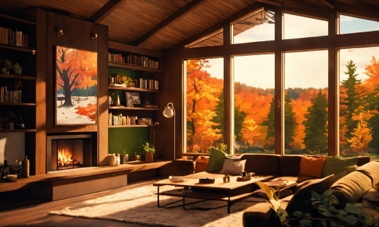 Free Stock Drone Videos, Property, Couch, Building, Interior Design, Wood