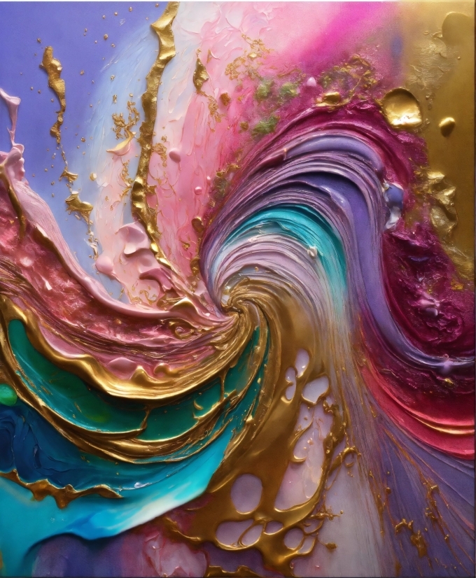 Free Stock Video Footage 4k, Art Paint, Liquid, Purple, Painting, Art