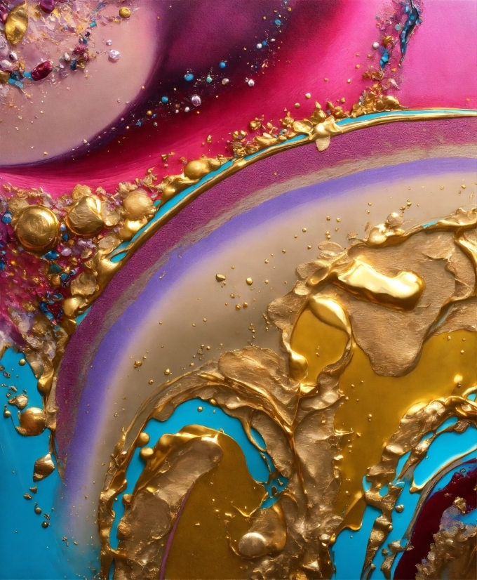 Free Video Loops For Worship, Liquid, Water, Purple, Gold, Art