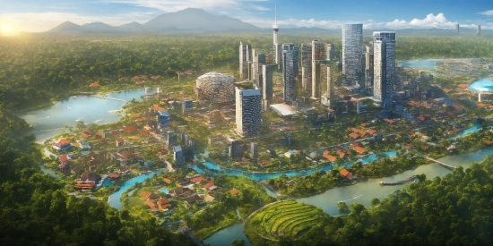 Free Youtube Intro Maker, Water, Plant, Water Resources, Cloud, Skyscraper
