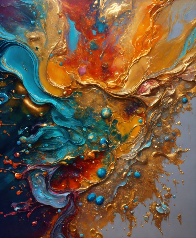 Full Moon Stock Footage, Liquid, Art Paint, Paint, Azure, Fluid