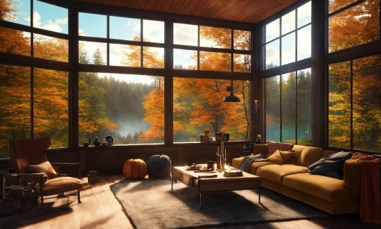 Furniture, Building, Property, Window, Couch, Wood