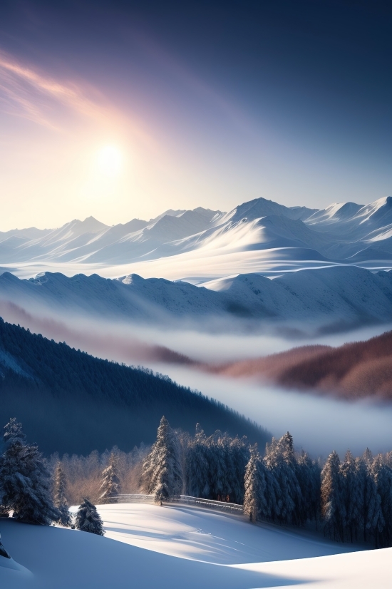 Glacier, Mountain, Range, Snow, Landscape, Alp