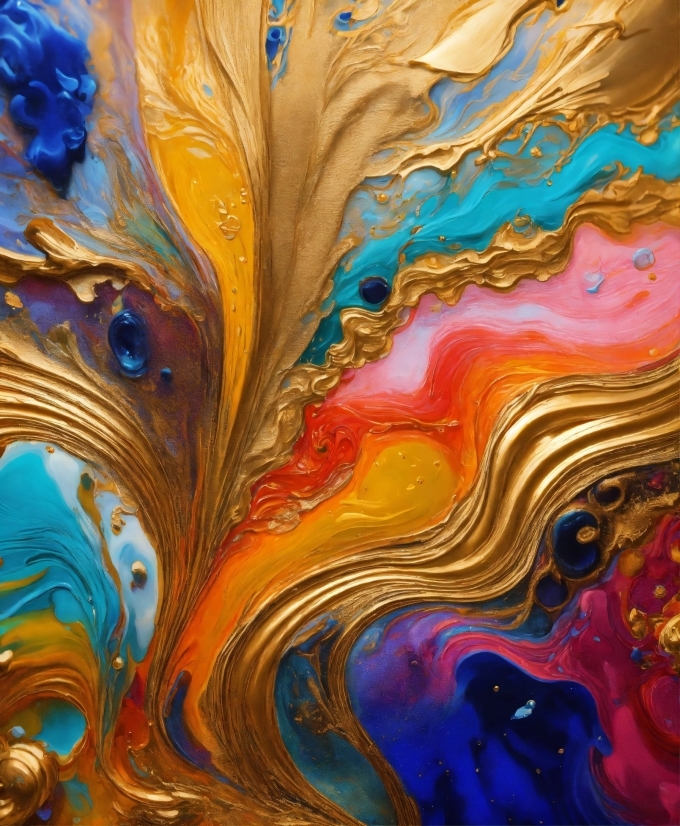 Glitter Stock Footage, Art Paint, Blue, Paint, Liquid, Art