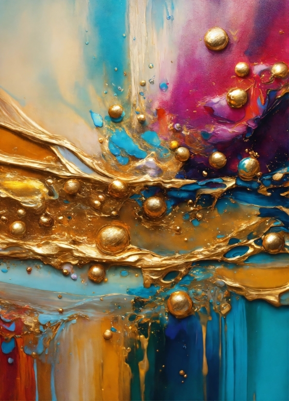 Gold Stock Footage, Liquid, Light, Blue, Azure, Lighting