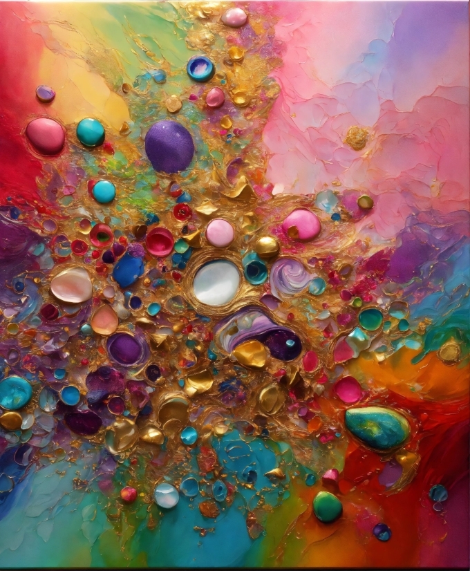 Graphic Motion, Orange, Organism, Art, Paint, Liquid