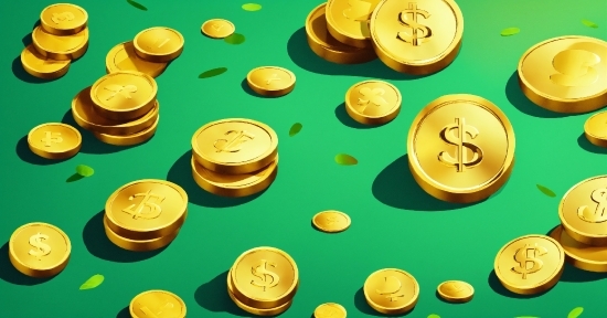 Green, Yellow, Coin, Money, Currency, Recreation