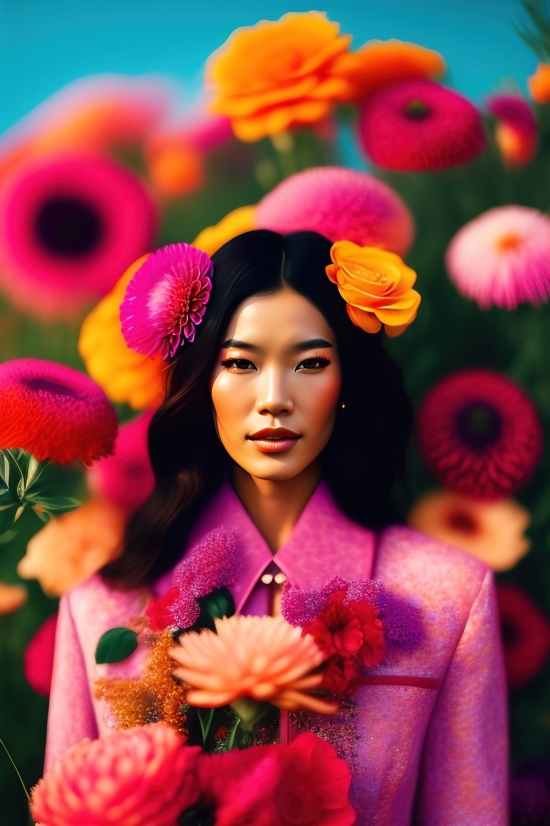Happy, Pretty, Smile, Portrait, Person, Fashion