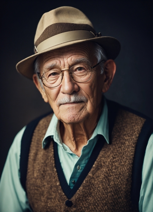 Hat, Man, Person, Male, Portrait, Grandfather